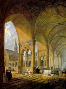 The cloister of the English Augustinian nuns Paris