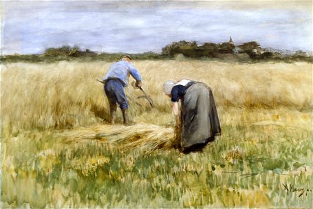 The Corn Harvest, by Anton Mauve