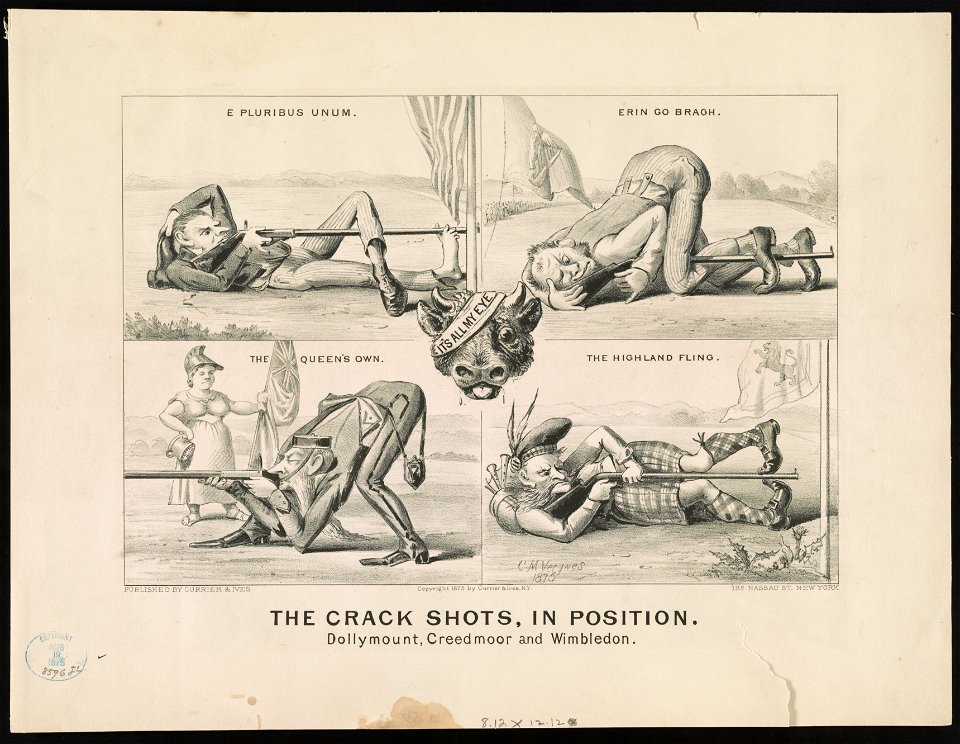The crack shots, in position- Dollymount, Creedmoor and Wimbledon LCCN91722896