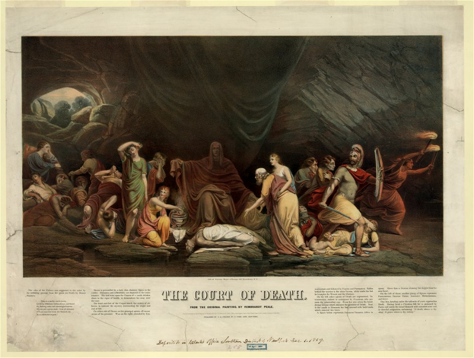 The court of death - from the original painting, by Rembrandt Peale - lith. of Sarony, Major & Knapp, 449 Broadway, N.Y. LCCN2012645626