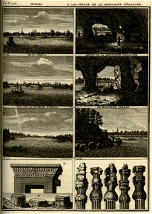The city of Veliky Ustyug View of Totma View of Dvina river Architectural features from Persepolis - Bruyn Cornelis De - 1782