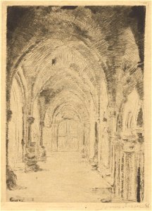 The Crypt, print by James Ensor, 1888, Prints Department, Royal Library of Belgium, S. IV 598