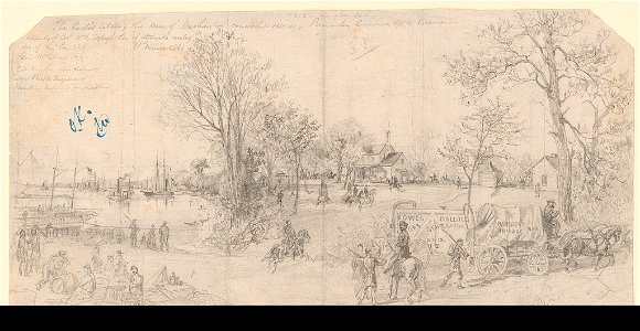 The Curtis Estate, the scene of Washington's courtship & etc etc, Pamunkey River, near R.R. to Richmond LCCN2004661315