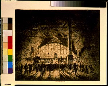 The commuters, Pennsylvania Station, Philadelphia - Pennell. LCCN97517366