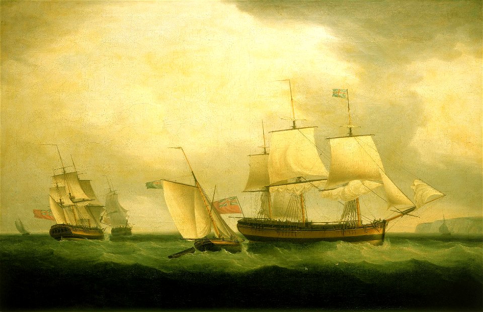 The cutter Mary Ann and HMS Sylph RMG BHC3650
