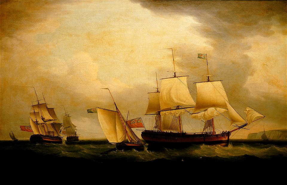 The cutter Mary Ann and HMS Sylph RMG BHC3650