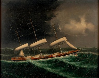The coolie ship Mersey in a gale RMG BHC2330