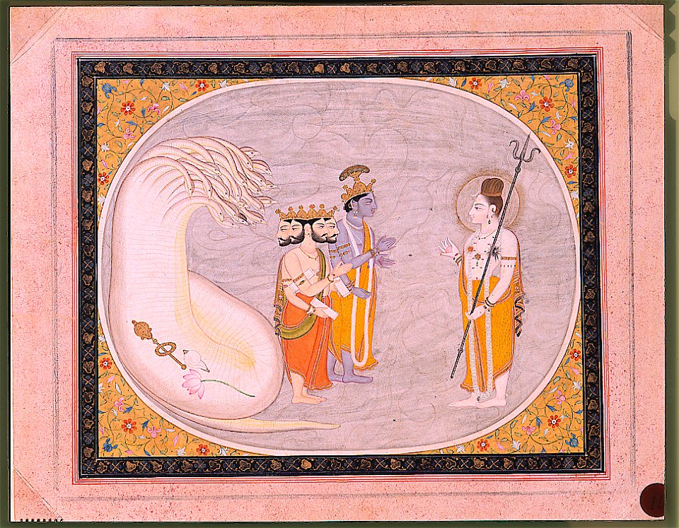 The cosmic ocean reveals Brahma, Vishnu and Siva (6125136136)