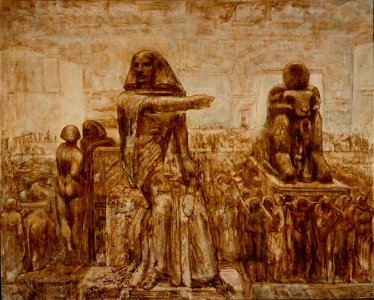 The Construction of an Egyptian Temple by Willem van Konijnenburg Centraal Museum 14104