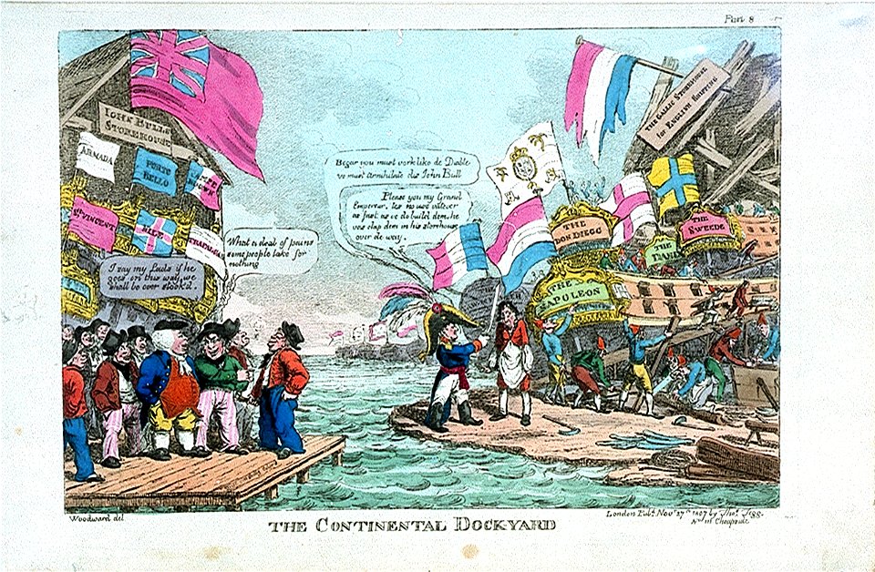 The Continental Dock-yard (caricature) RMG PW4000