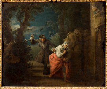 The Cudgelled and Contented Cuckold (Jean-Baptiste Pater) - Nationalmuseum - 19499