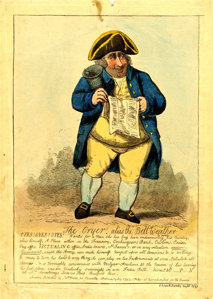 The cryer, alias the bell weather (BM 1868,0808.6597)