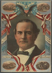 The Constitution and the flag. The republic not the empire. An American system of finance. National prosperity not trust prosperity LCCN2003677862