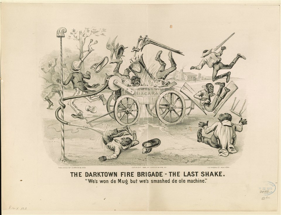 The darktown fire brigade-the last shake- We's won de mug but we's smashed de ole machine. LCCN91724472
