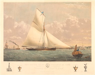 The Cutter Yacht Volante, 48 Tons - Constructed by Messrs Harvey and Son, Ipswich RMG PY8687