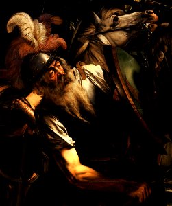 The Conversion of Saint Paul-Caravaggio odescalchi detail01