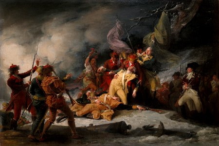 The Death of General Montgomery in the Attack on Quebec December 31 1775. Free illustration for personal and commercial use.