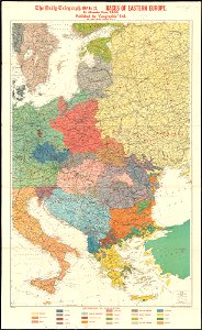 The Daily Telegraph map no. 25 - races of Eastern Europe (14773813307)
