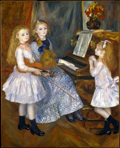 The Daughters of Catulle Mendès by Auguste Renoir
