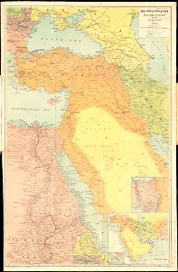 The Daily Telegraph war map of Egypt and the Near East (No. 6) (14937366056)