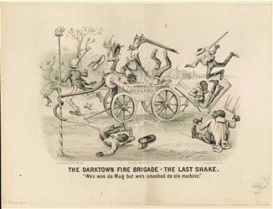 The darktown fire brigade-the last shake- We's won de mug but we's smashed de ole machine. LCCN91724472