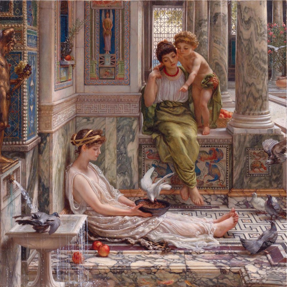 The corner of the villa, by Edward John Poynter
