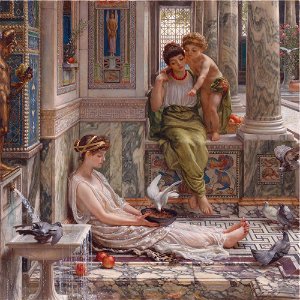 The corner of the villa, by Edward John Poynter