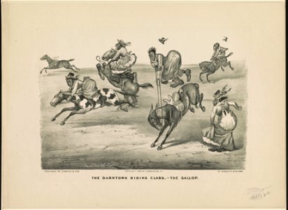 The darktown riding class-the gallop LCCN91724710