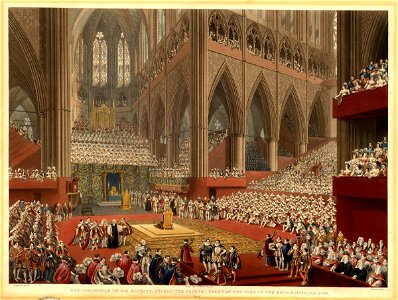 The Coronation of His Majesty, George the Fourth - Taken at the Time of the Recognition. July 19, 1821. by Matthew Dubourg