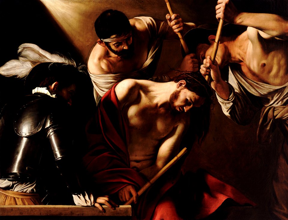 The Crowning with Thorns-Caravaggio (1602)