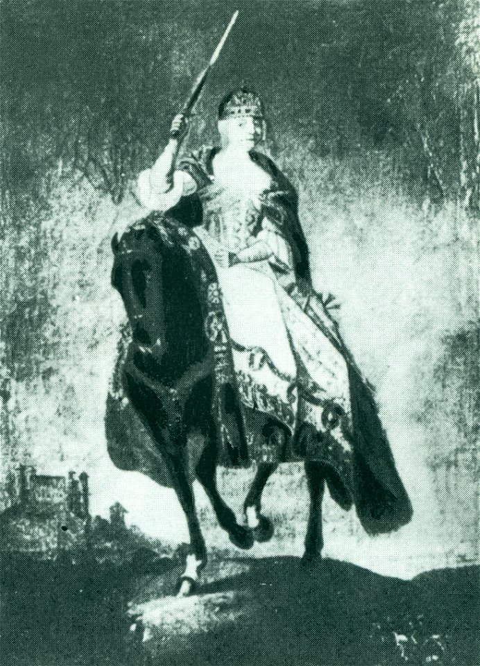 The coronation sword-strokes of Maria Theresa in Presburg