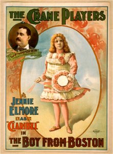 The Crane Players, Jennie Elmore as Claribel in The boy from Boston LCCN2014636410