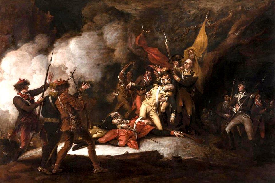 The Death of General Montgomery in the Attack on Quebec, Wadsworth 1844 ...