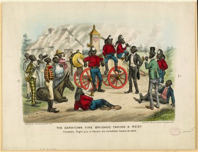 The darktown fire brigade-taking a rest- Foreman-right you is parson dis terbakker beats de deck LCCN91724465