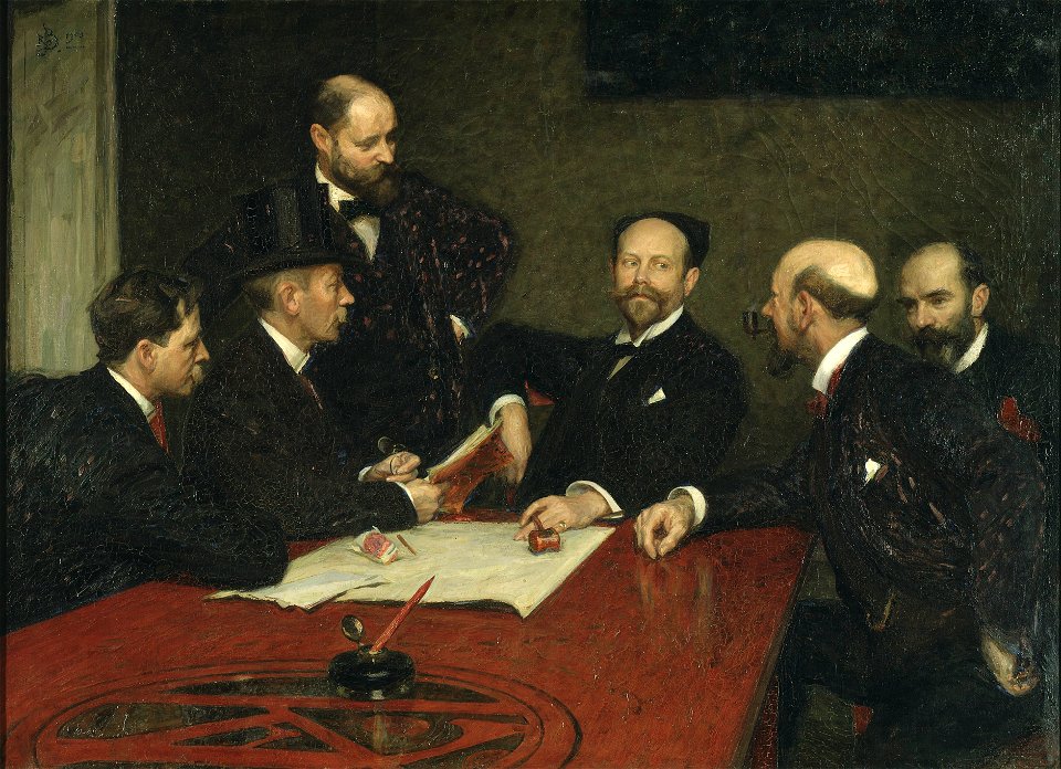 The Council of the Society of Artists (Richard Bergh) - Nationalmuseum - 18606