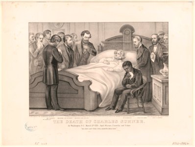 The Death of Charles Sumner- At Washington D.C. March 11th 1874. Aged, 63 years, 2 months, and 5 days LCCN91793207