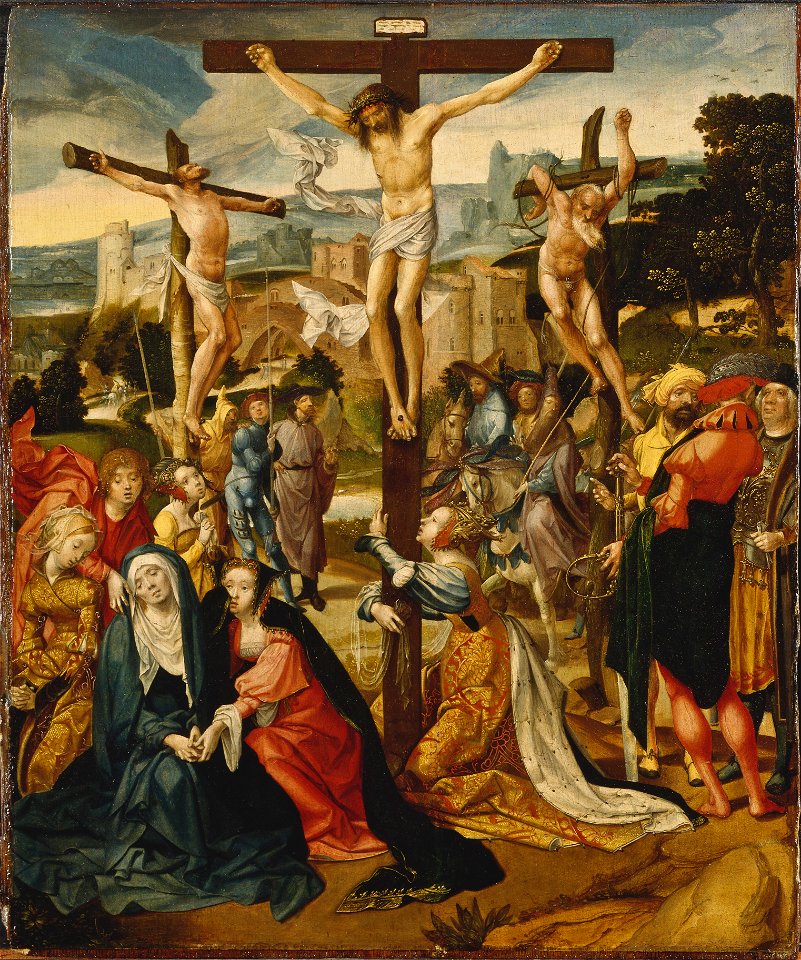 The Crucifixion (Cornelis Engebrechtsz) - Nationalmuseum - 17214