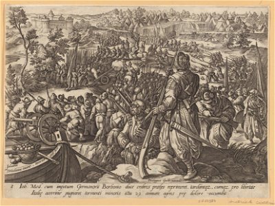 The Death of Giovanni De' Medici 1578 print by Stradanus, S.I 54384, Prints Department, Royal Library of Belgium