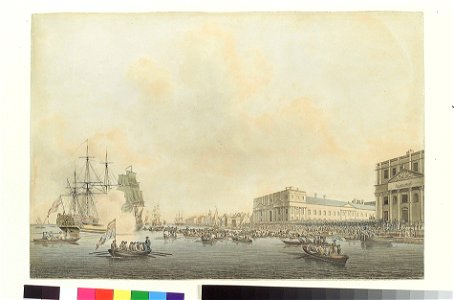 The departure of Prince William Henry from Greenwich for Hanover, 1783 RMG PY3990