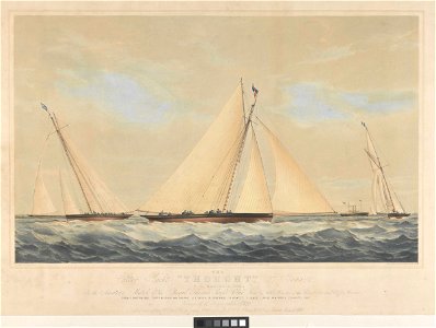 The Cutter Yacht Thought, 27 Tons, F.O. Marshall Esq. in the Amateur Match of the Royal Thames Yacht Club, June 14th 1860 - RMG PY8728