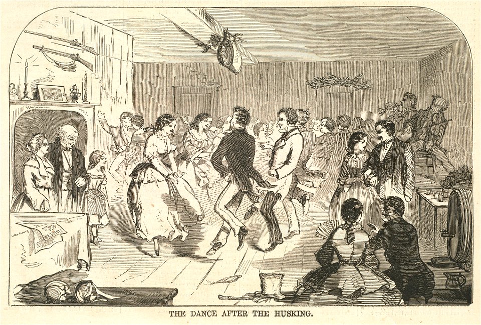 The dance after the husking (Boston Public Library)