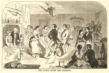 The dance after the husking (Boston Public Library)