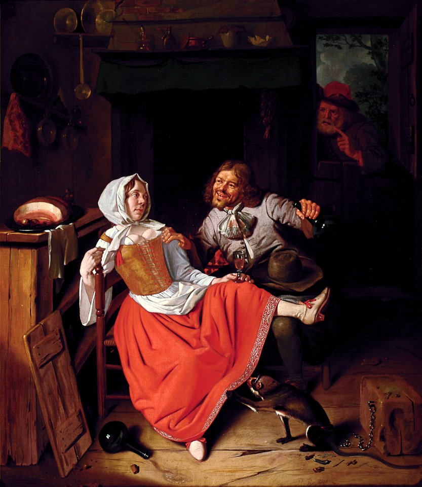 The declaration of love, by Pieter Gerritsz van Roestraeten