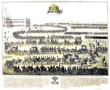 The delivery of the Holy Crown to Buda in 1790 c. 1790