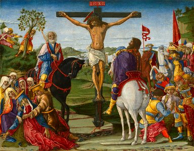 The Crucifixion by Benvenuto di Giovanni. Free illustration for personal and commercial use.