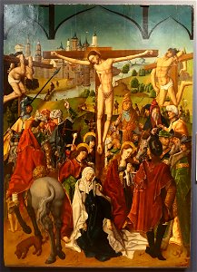 The Crucifixion by Maestro Bartolomé or workshop, 1480-1488, oil on panel - University of Arizona Museum of Art - University of Arizona - Tucson, AZ - DSC08387