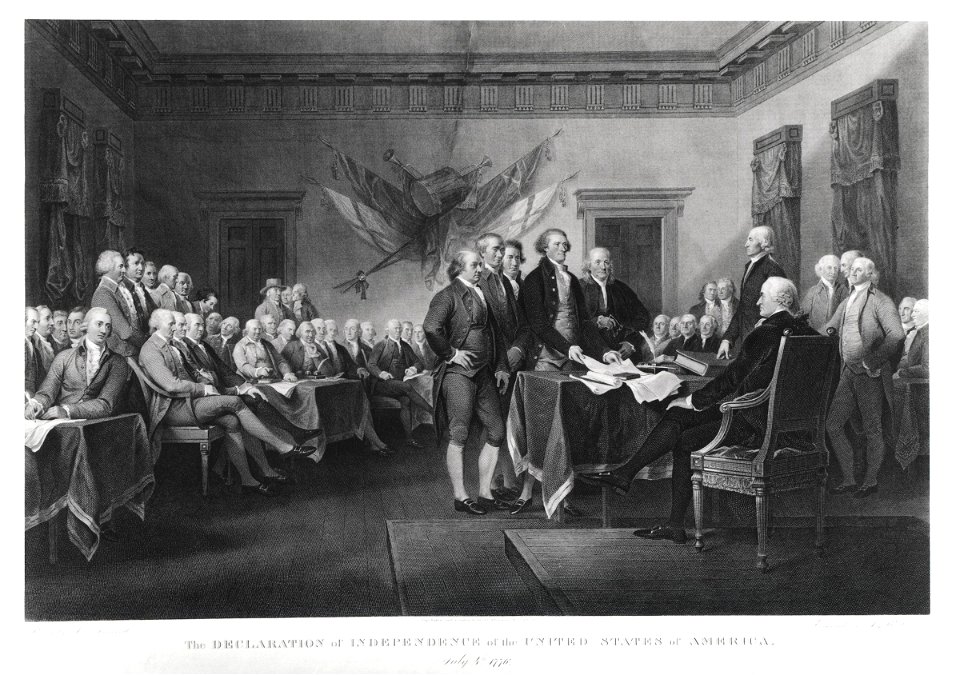 The Declaration of Independence of the United States of America; July 4th 1776 by Asher Brown Durand