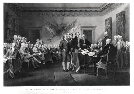 The Declaration of Independence of the United States of America; July 4th 1776 by Asher Brown Durand