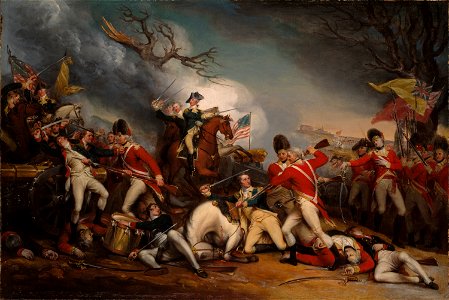 The Death of General Mercer at the Battle of Princeton January 3 1777. Free illustration for personal and commercial use.