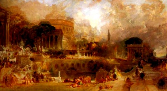 The Destruction of Corinth by Thomas Allom
